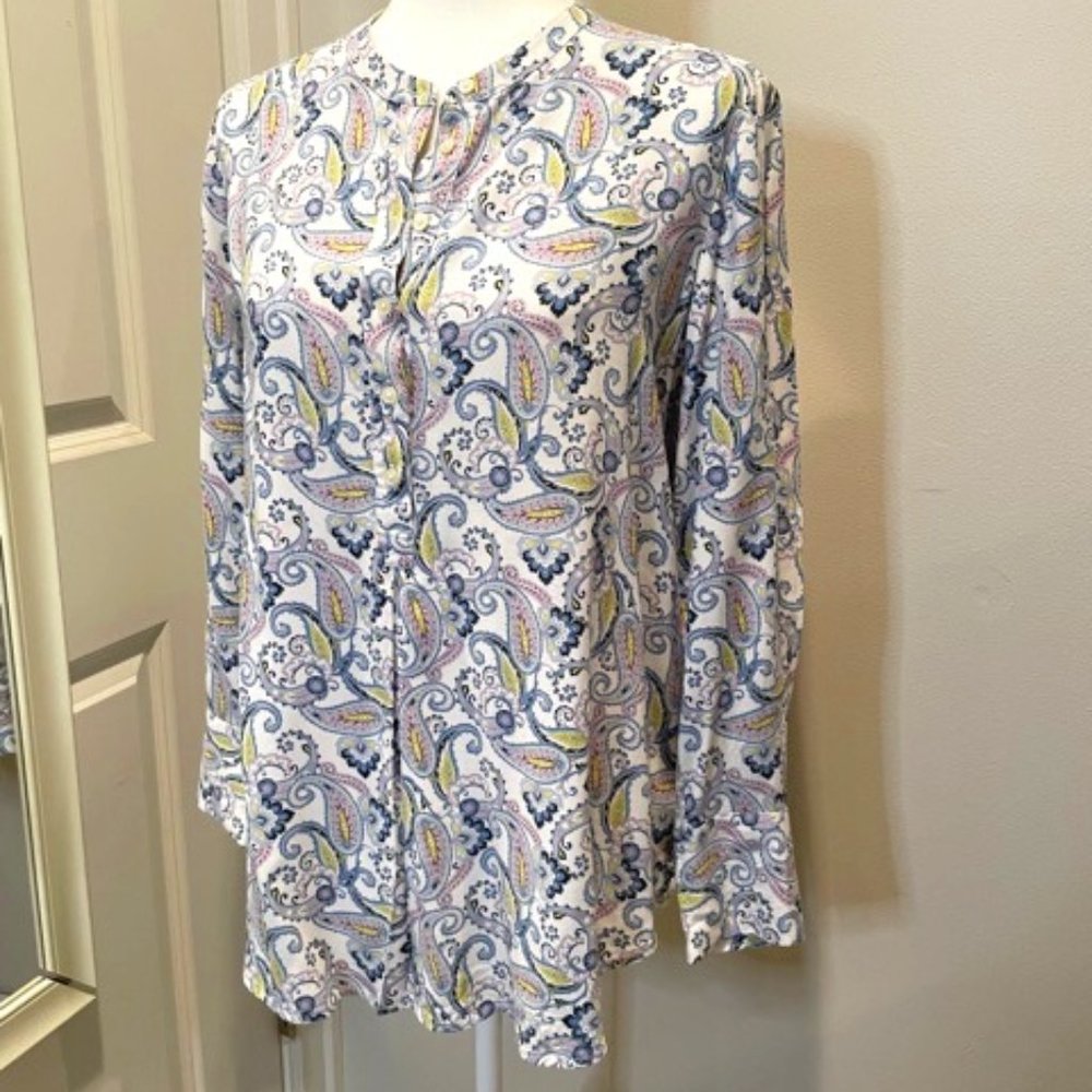 3 for $22 - LOFT Long Sleeved Paisley Blouse - MP